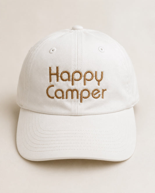 Happy Camper Hat - Block Letters
