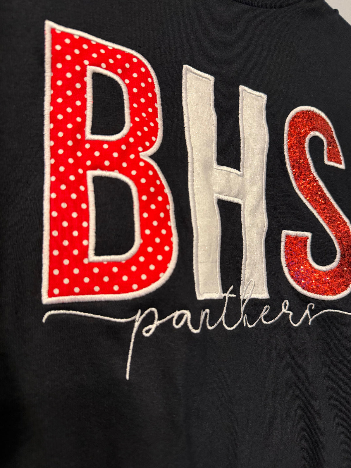 Mixed Fabric Appliqué T-Shirt Customized