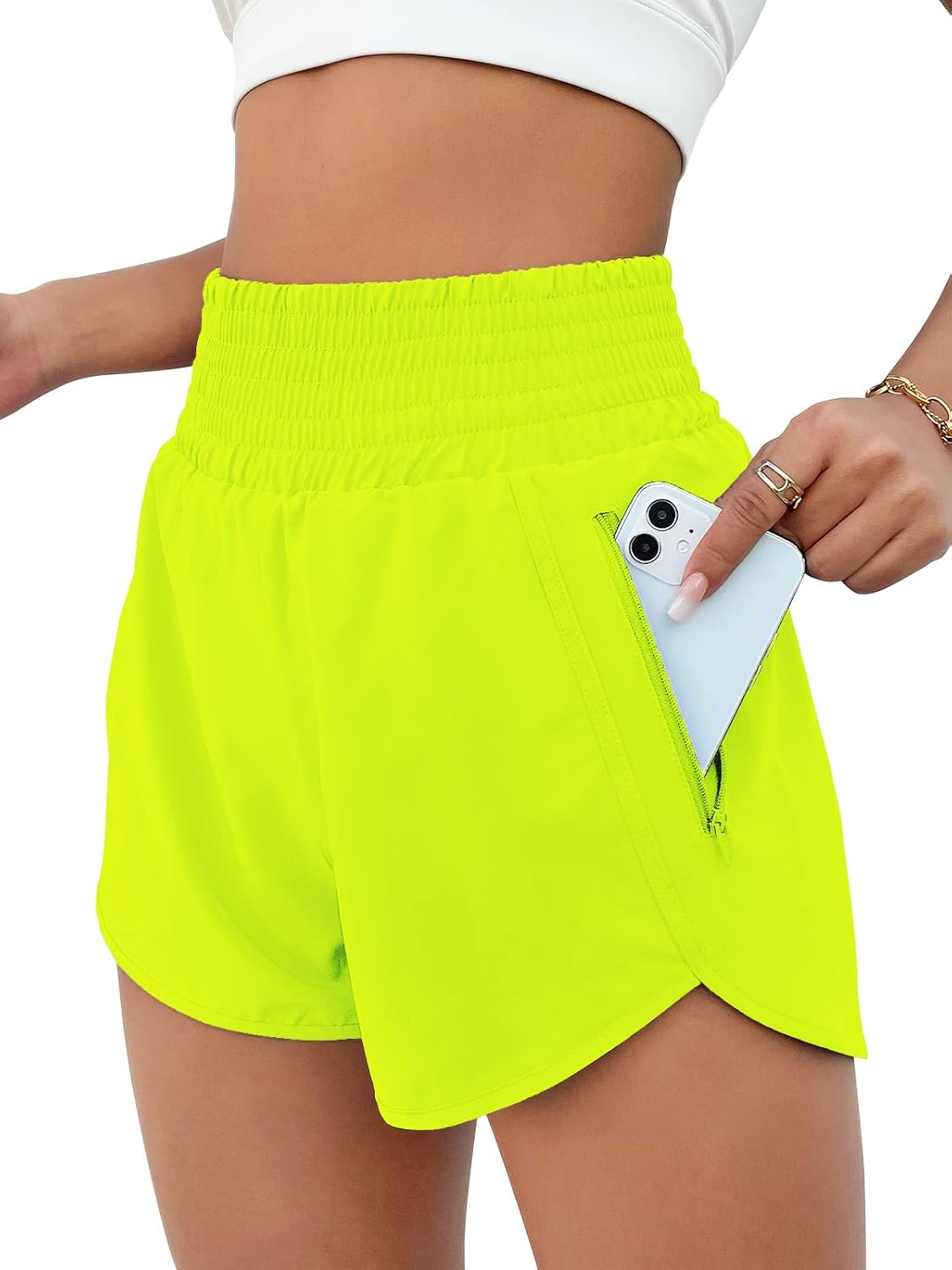 Women's High Waisted Athletic Shorts
