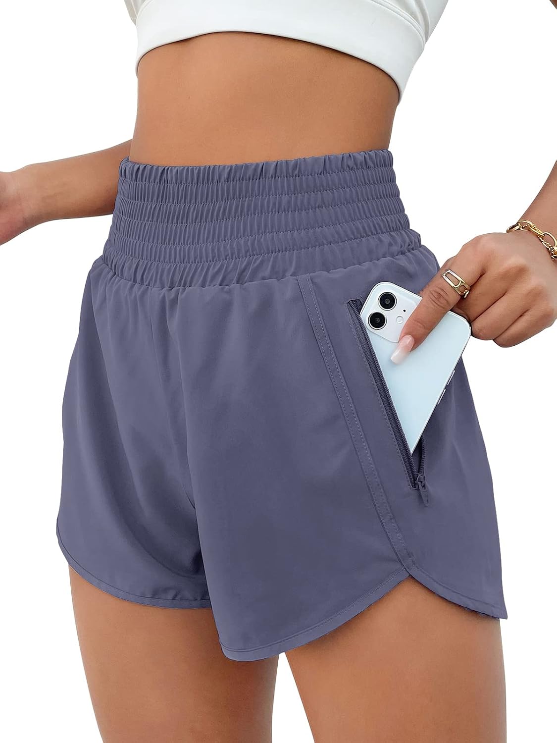 Women's High Waisted Athletic Shorts