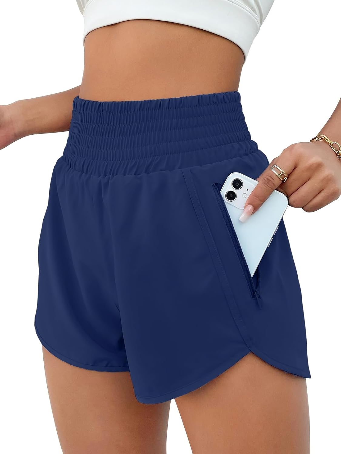 Women's High Waisted Athletic Shorts
