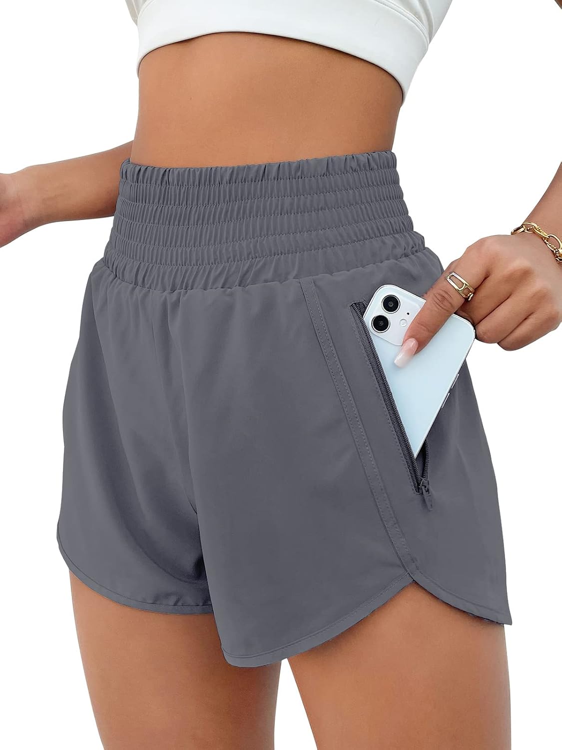 Women's High Waisted Athletic Shorts