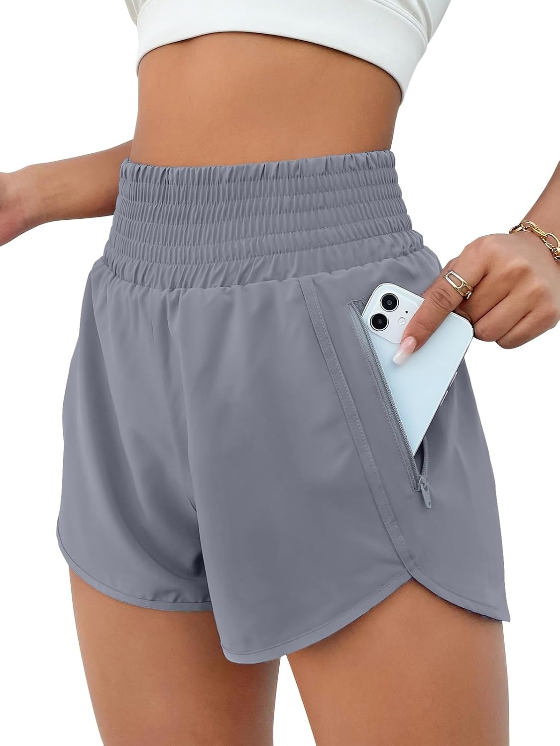 Women's High Waisted Athletic Shorts