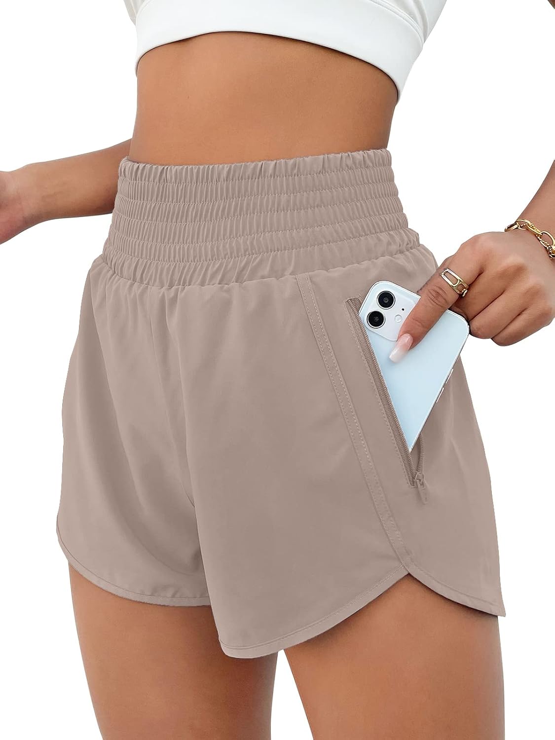 Women's High Waisted Athletic Shorts