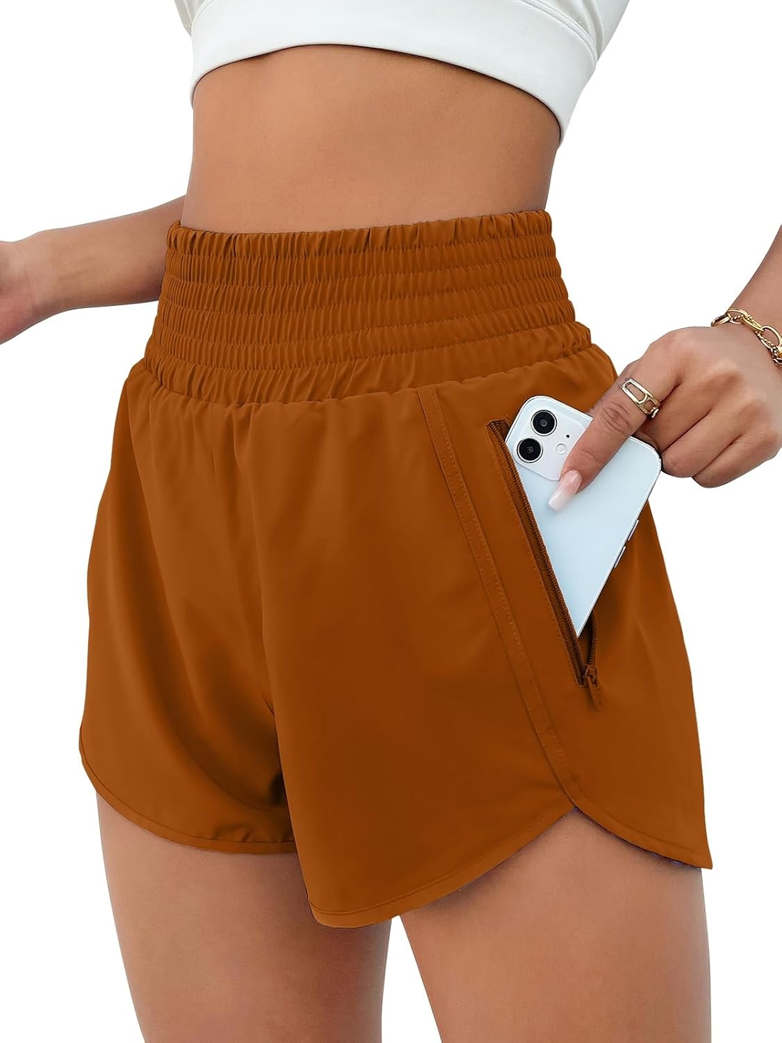 Women's High Waisted Athletic Shorts