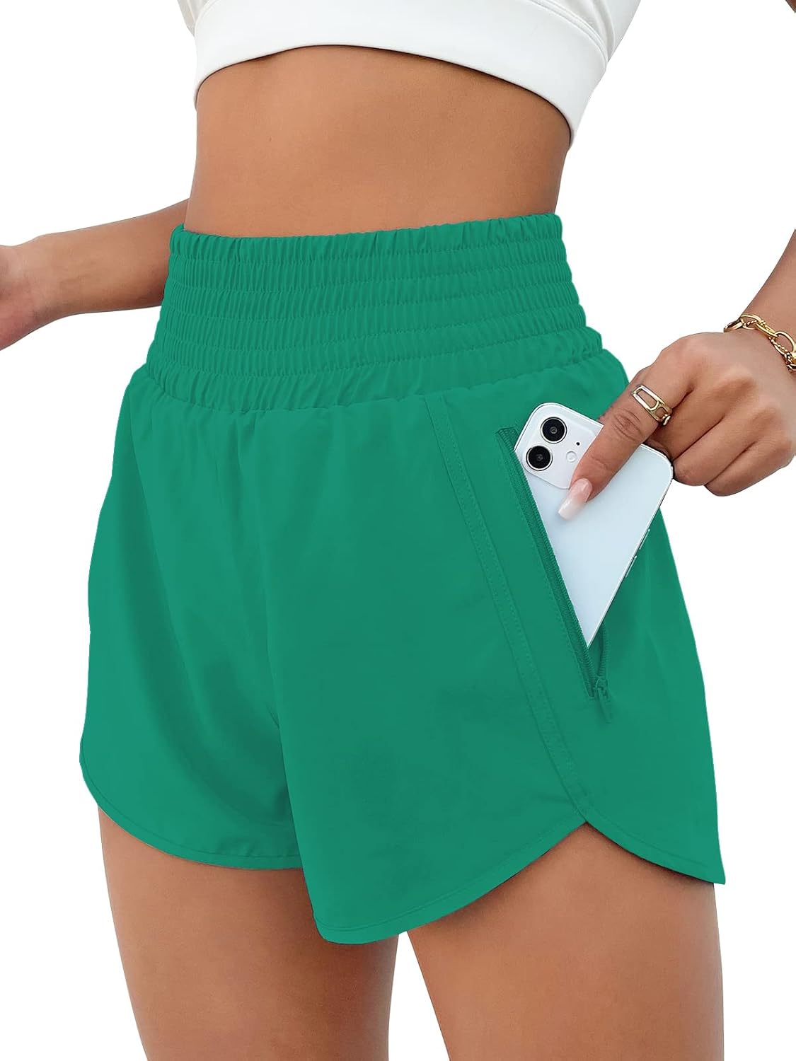 Women's High Waisted Athletic Shorts
