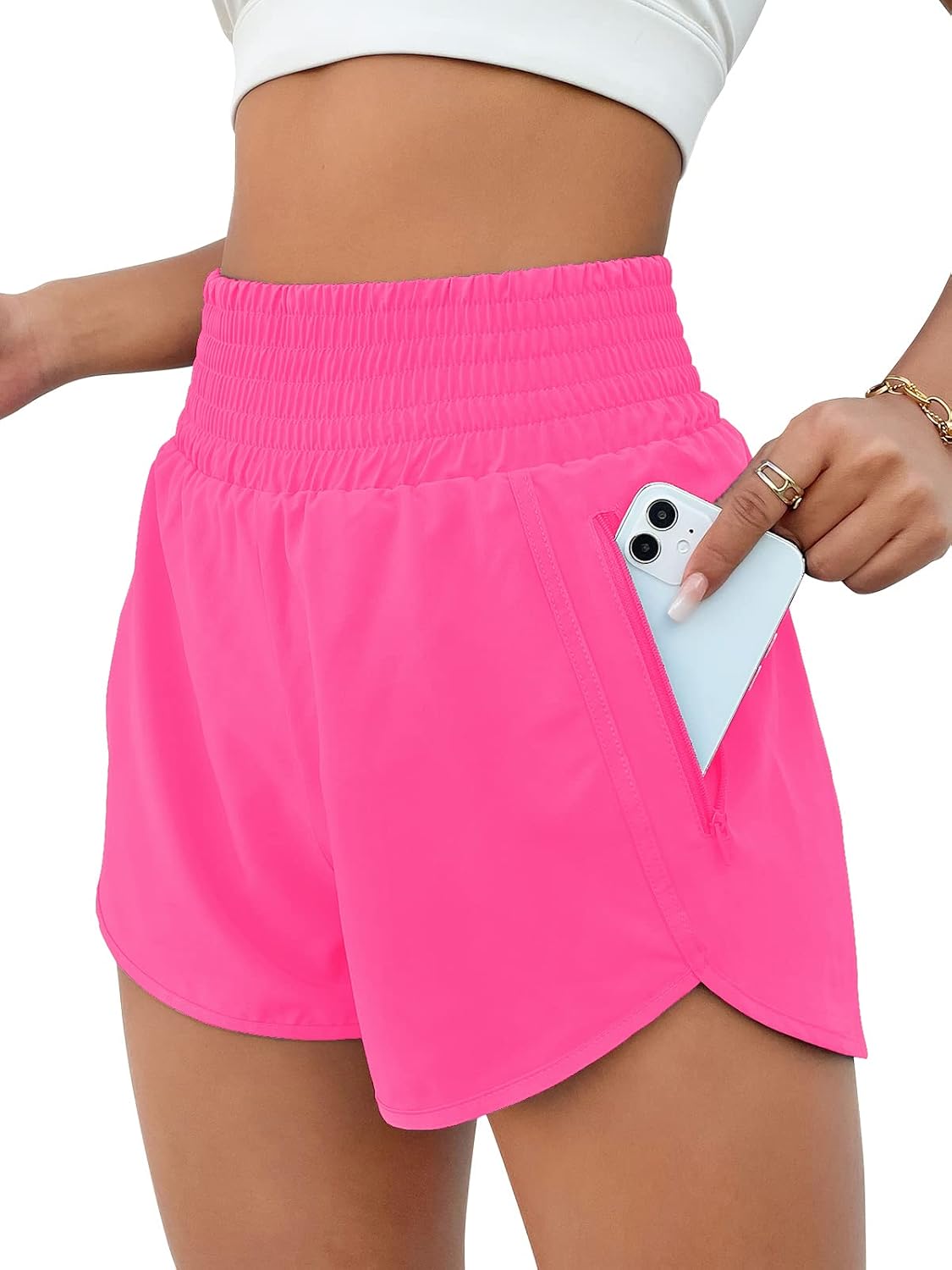 Women's High Waisted Athletic Shorts