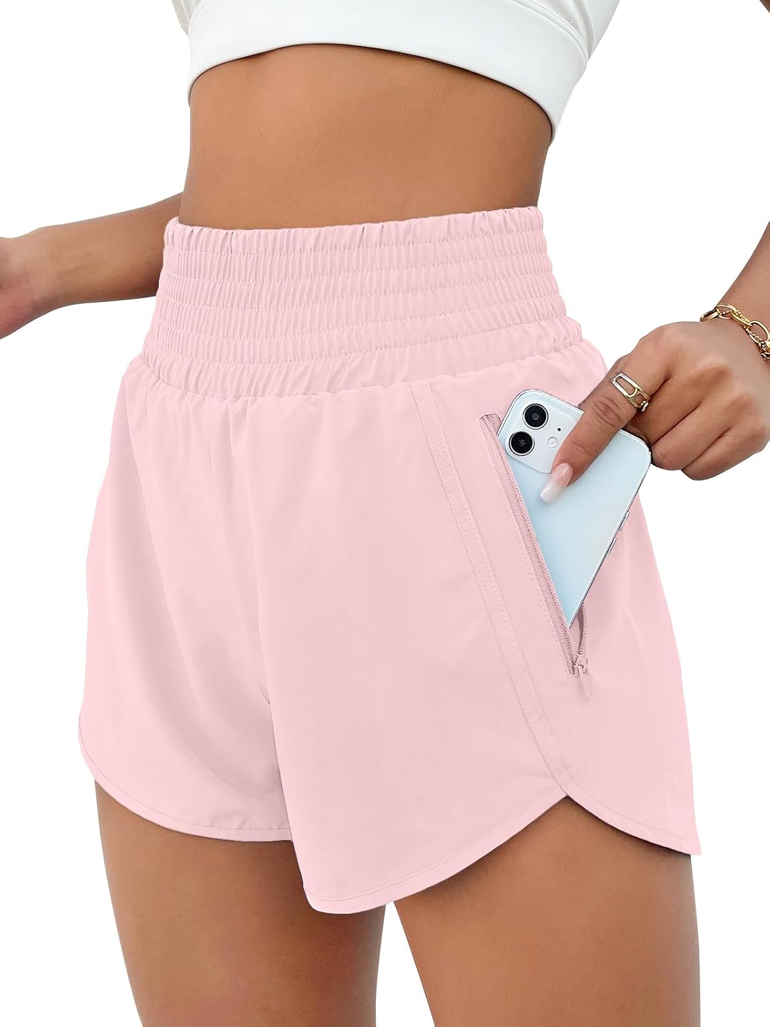 Women's High Waisted Athletic Shorts