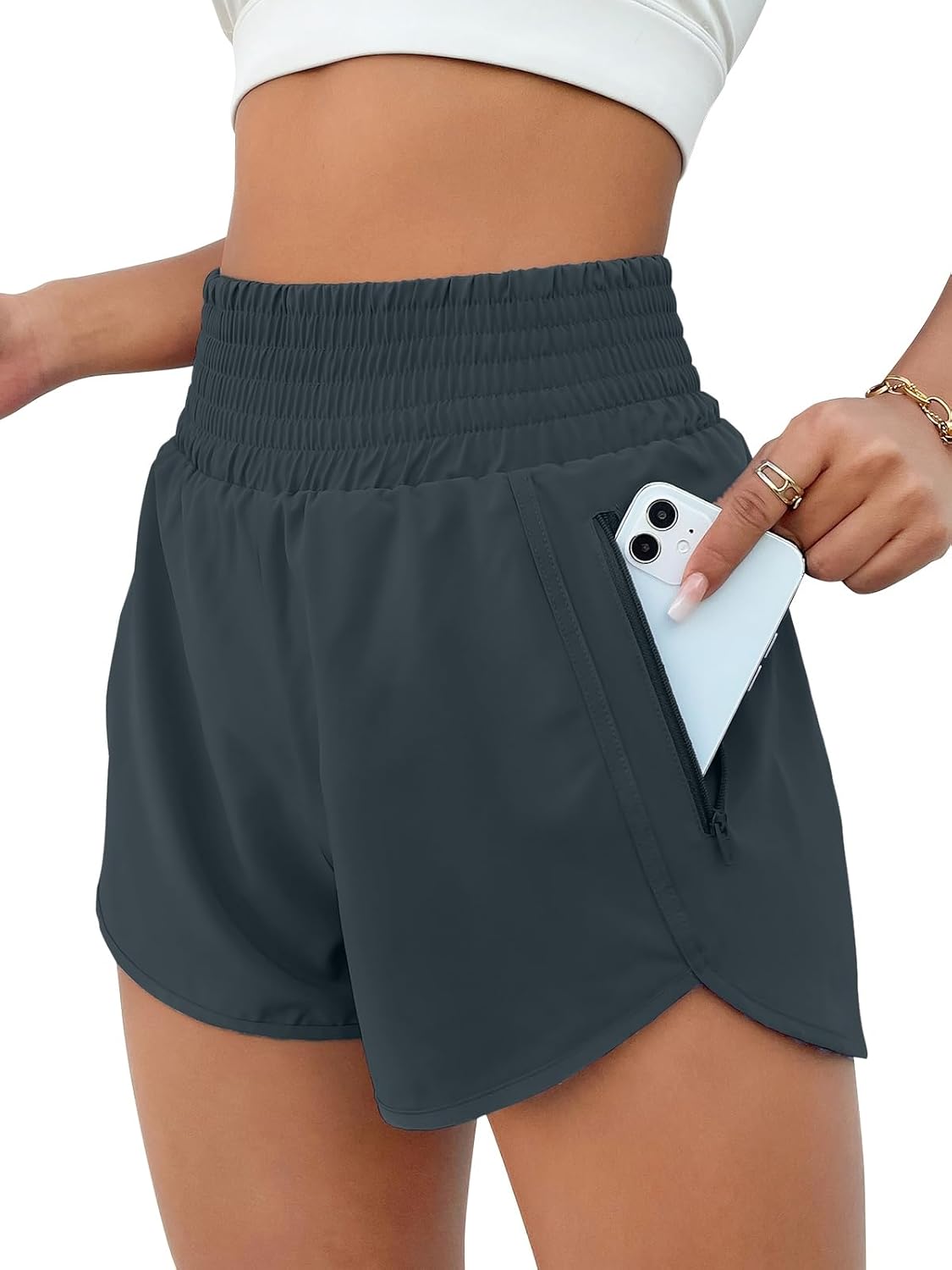 Women's High Waisted Athletic Shorts
