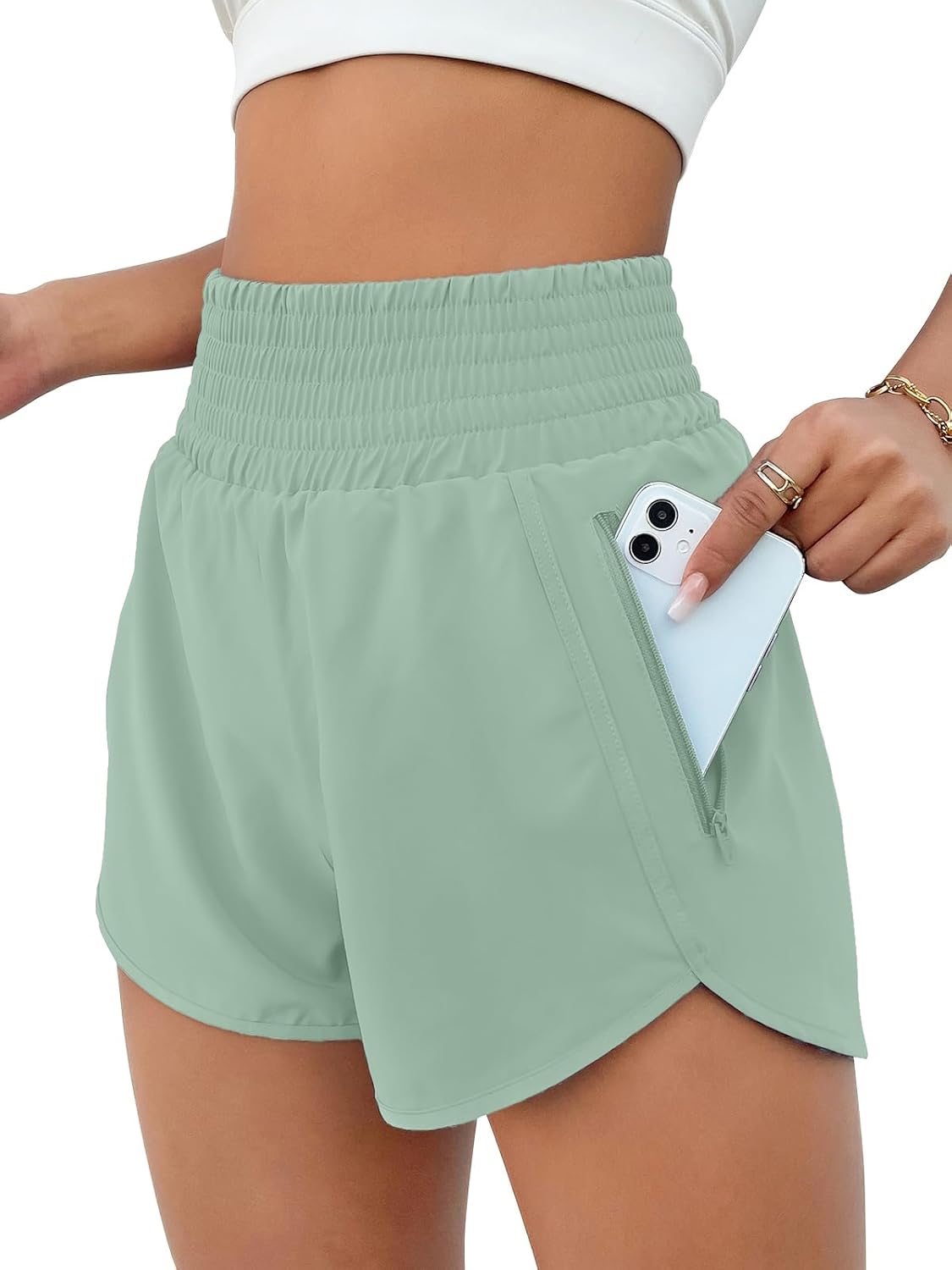 Women's High Waisted Athletic Shorts