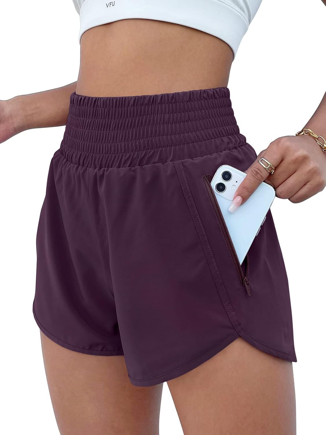 Women's High Waisted Athletic Shorts