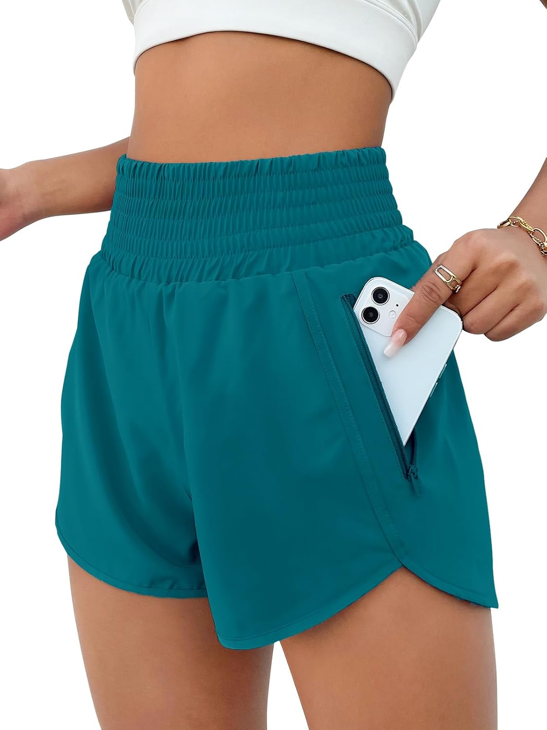 Women's High Waisted Athletic Shorts