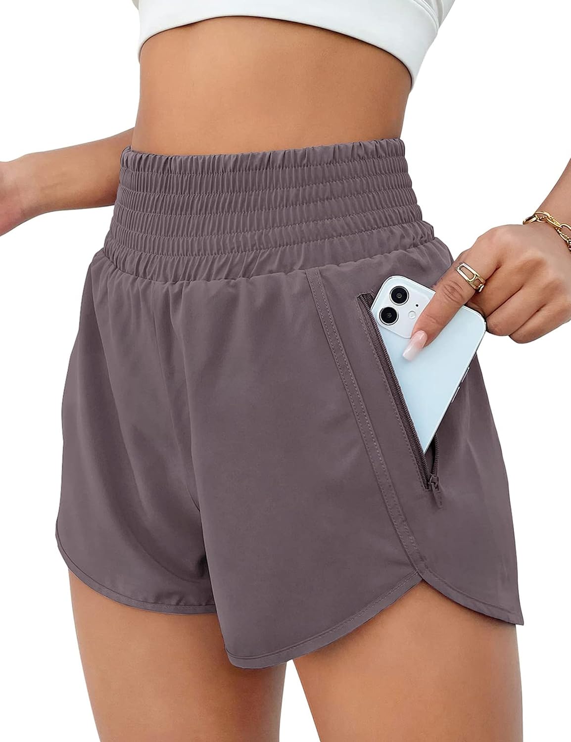 Women's High Waisted Athletic Shorts