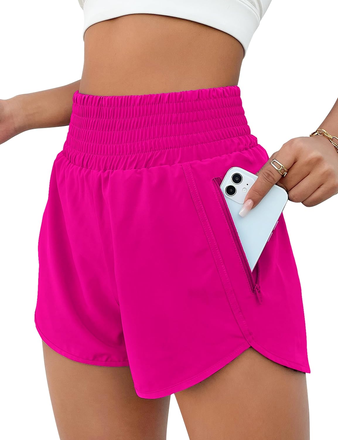 Women's High Waisted Athletic Shorts
