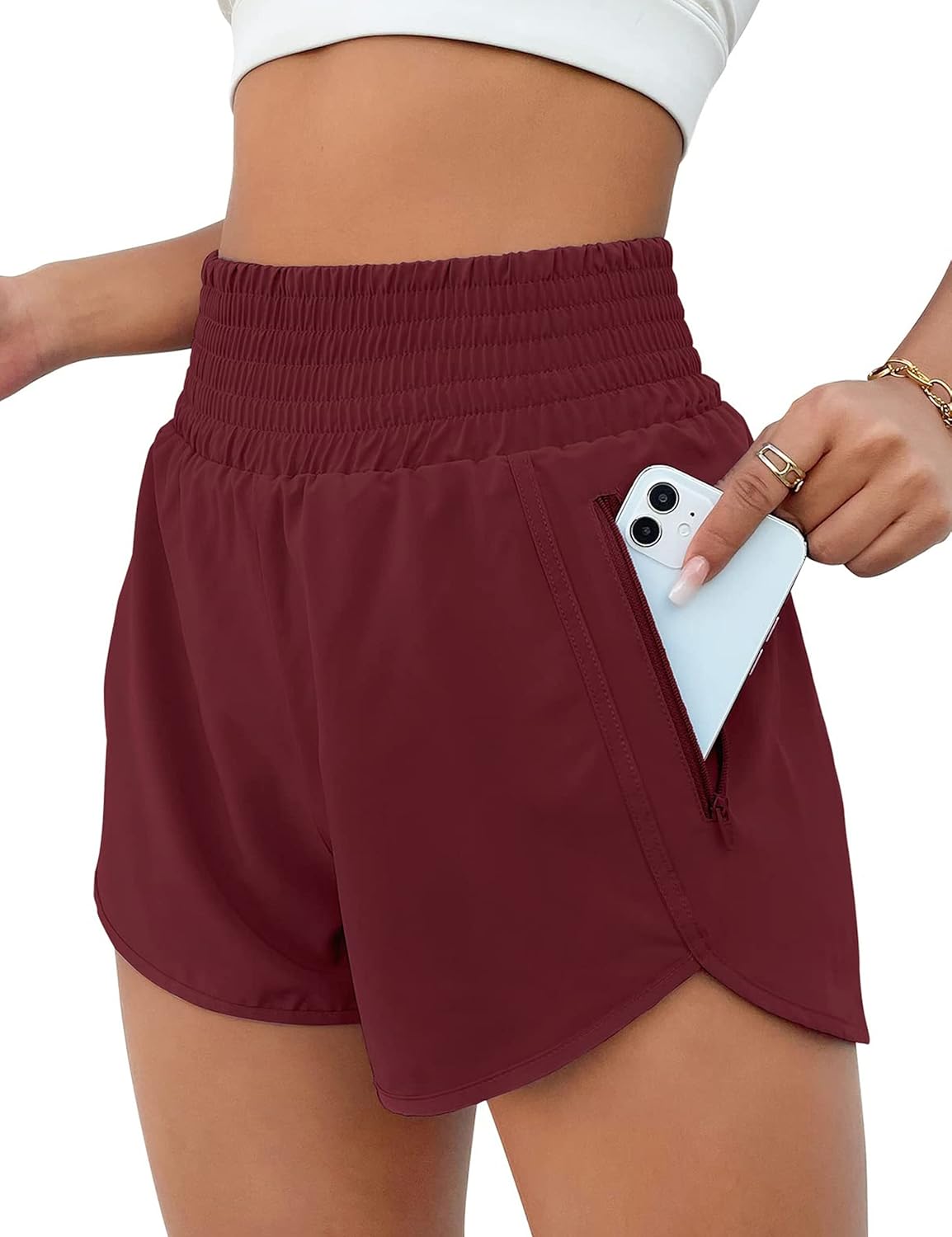 Women's High Waisted Athletic Shorts