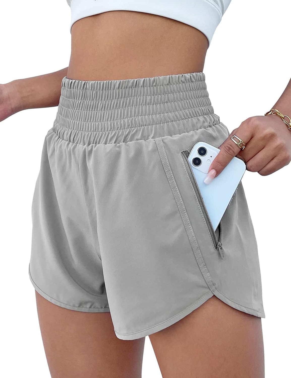 Women's High Waisted Athletic Shorts