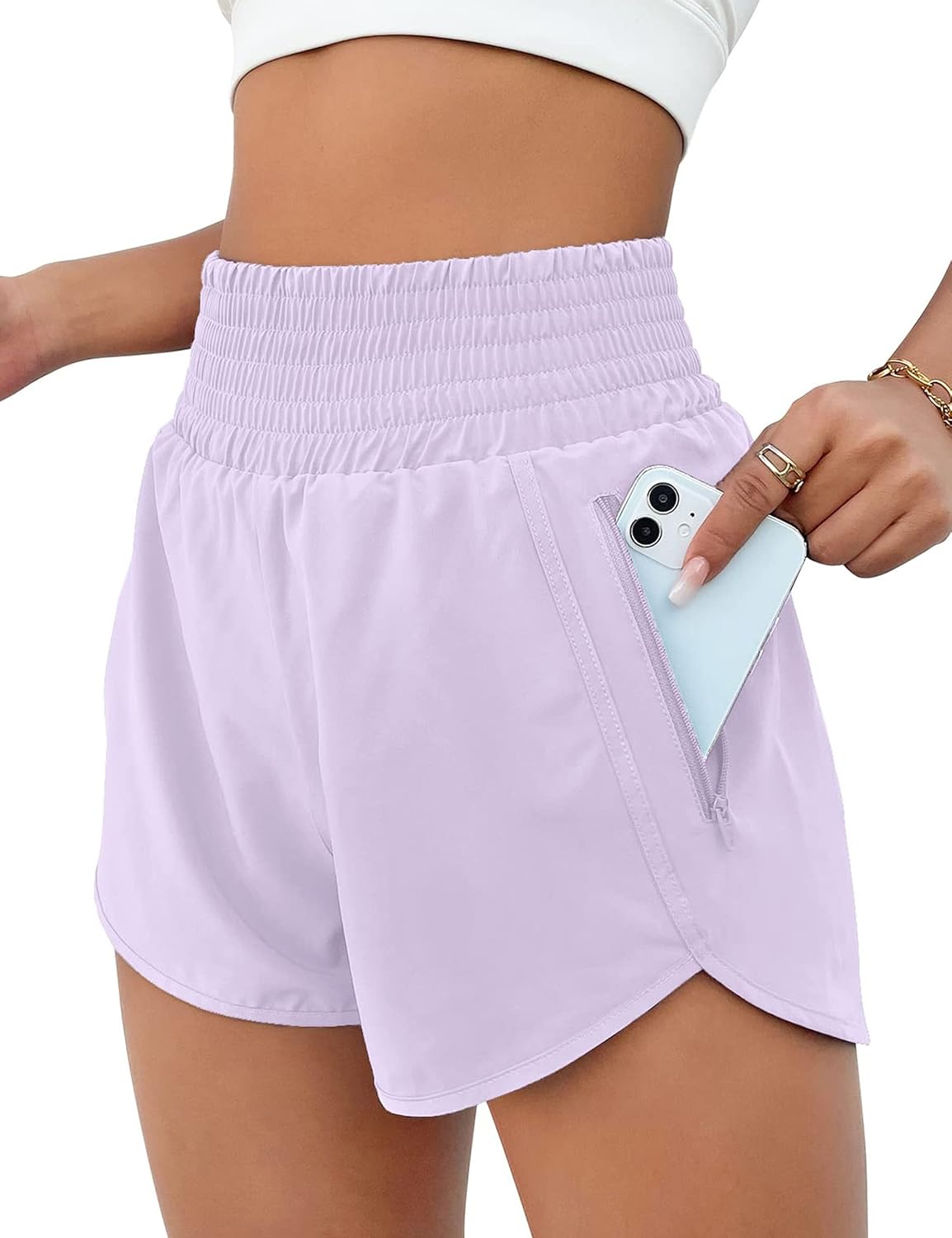 Women's High Waisted Athletic Shorts