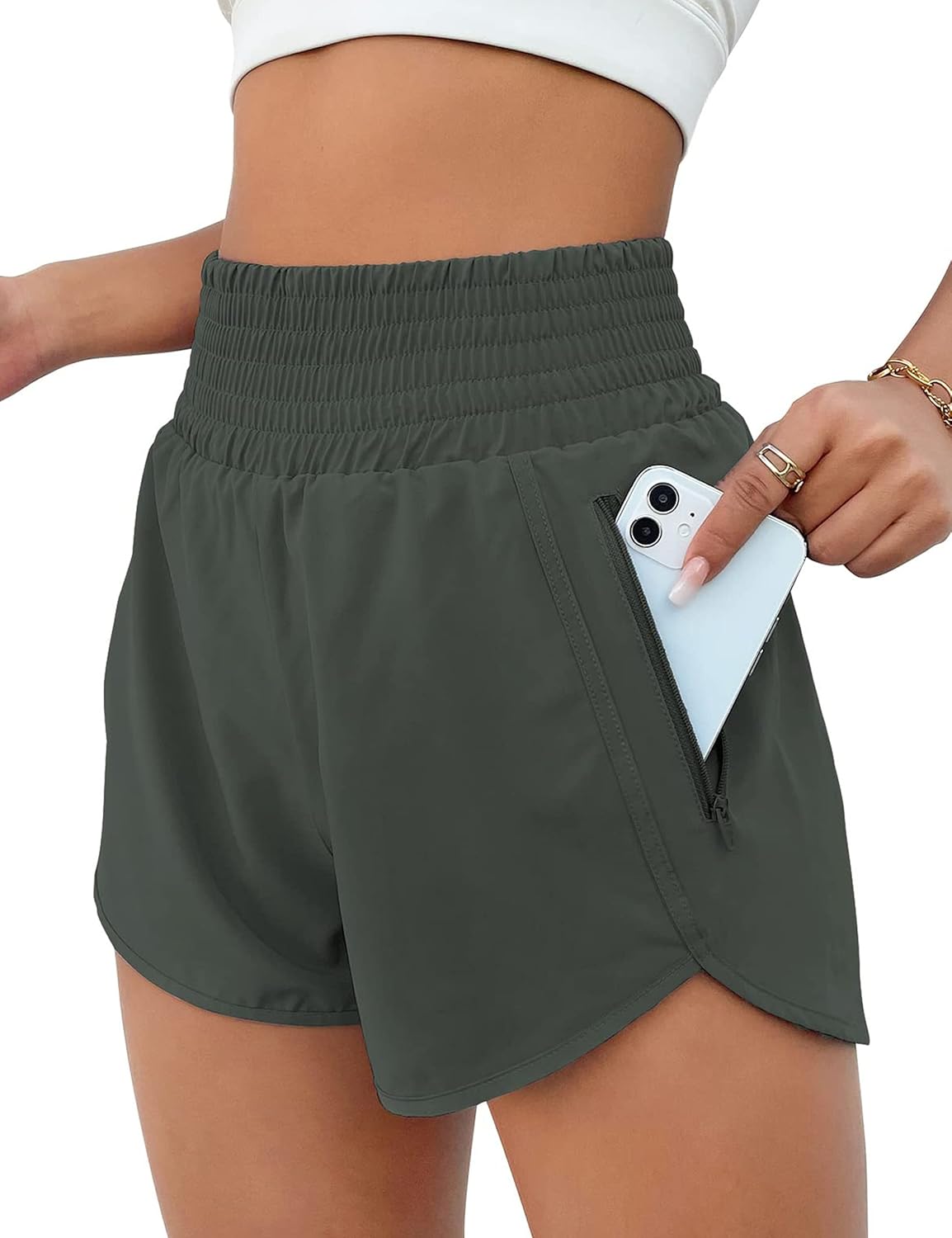 Women's High Waisted Athletic Shorts