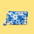 Floral Zipper Pouch Wristlet