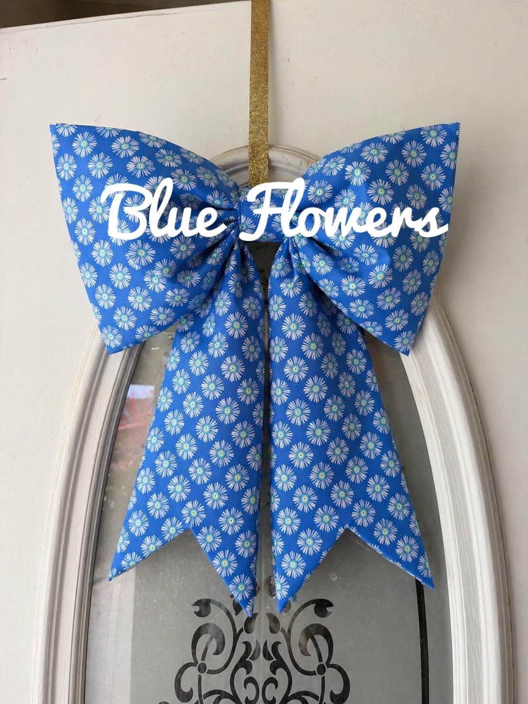 Handmade Quilted Fabric Door Bow