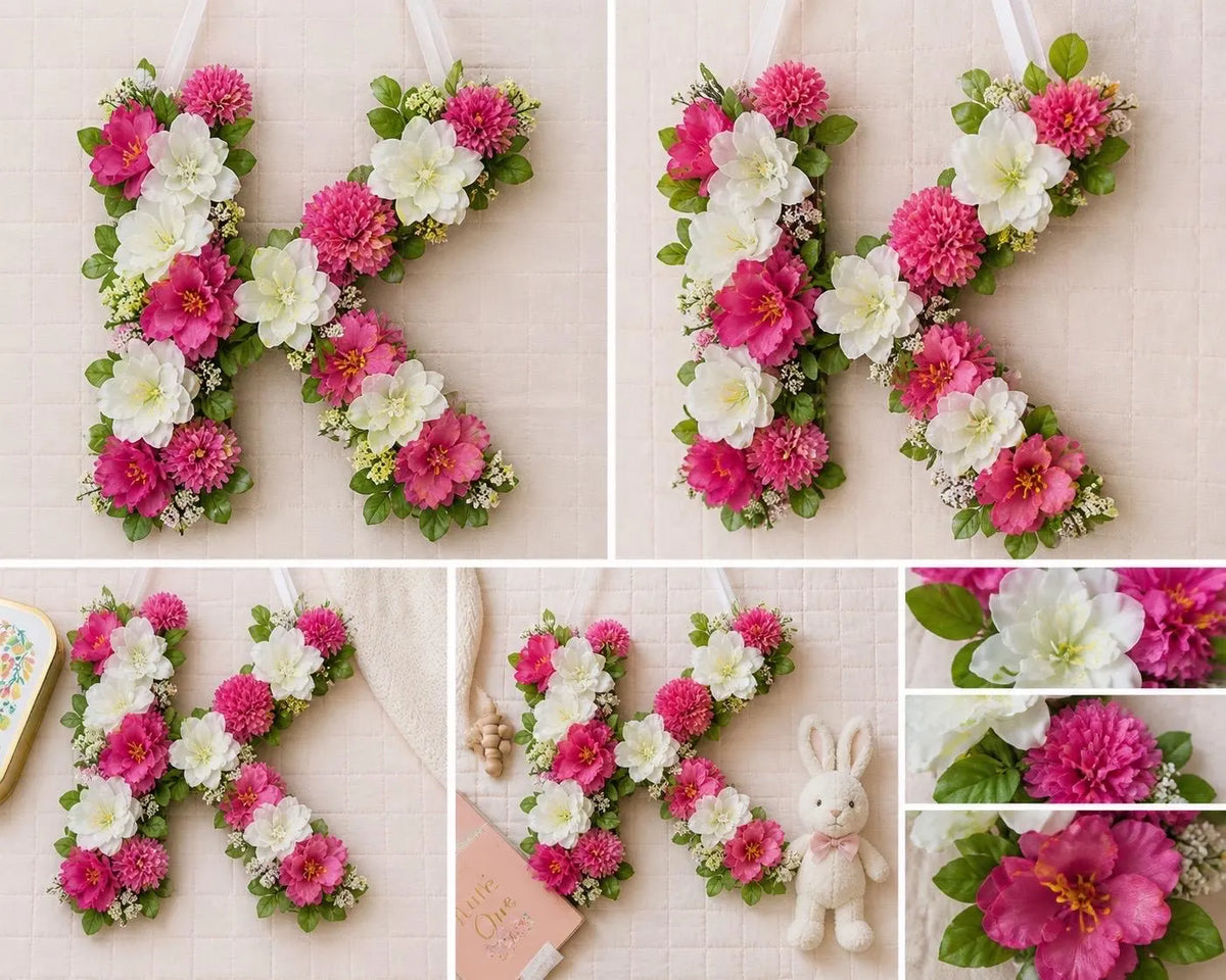 Floral Letter Wall Décor