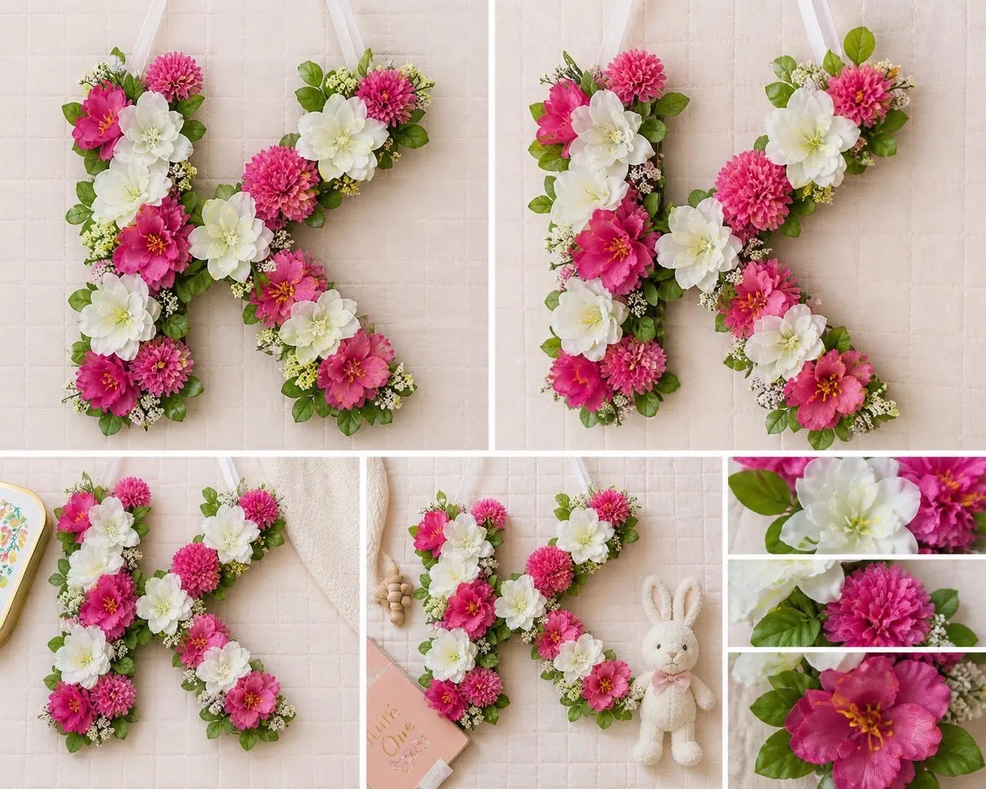Floral Letter Wall Décor