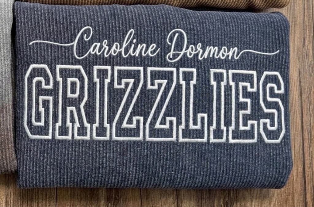 Custom Embroidered Corded Crewneck Sweatshirt
