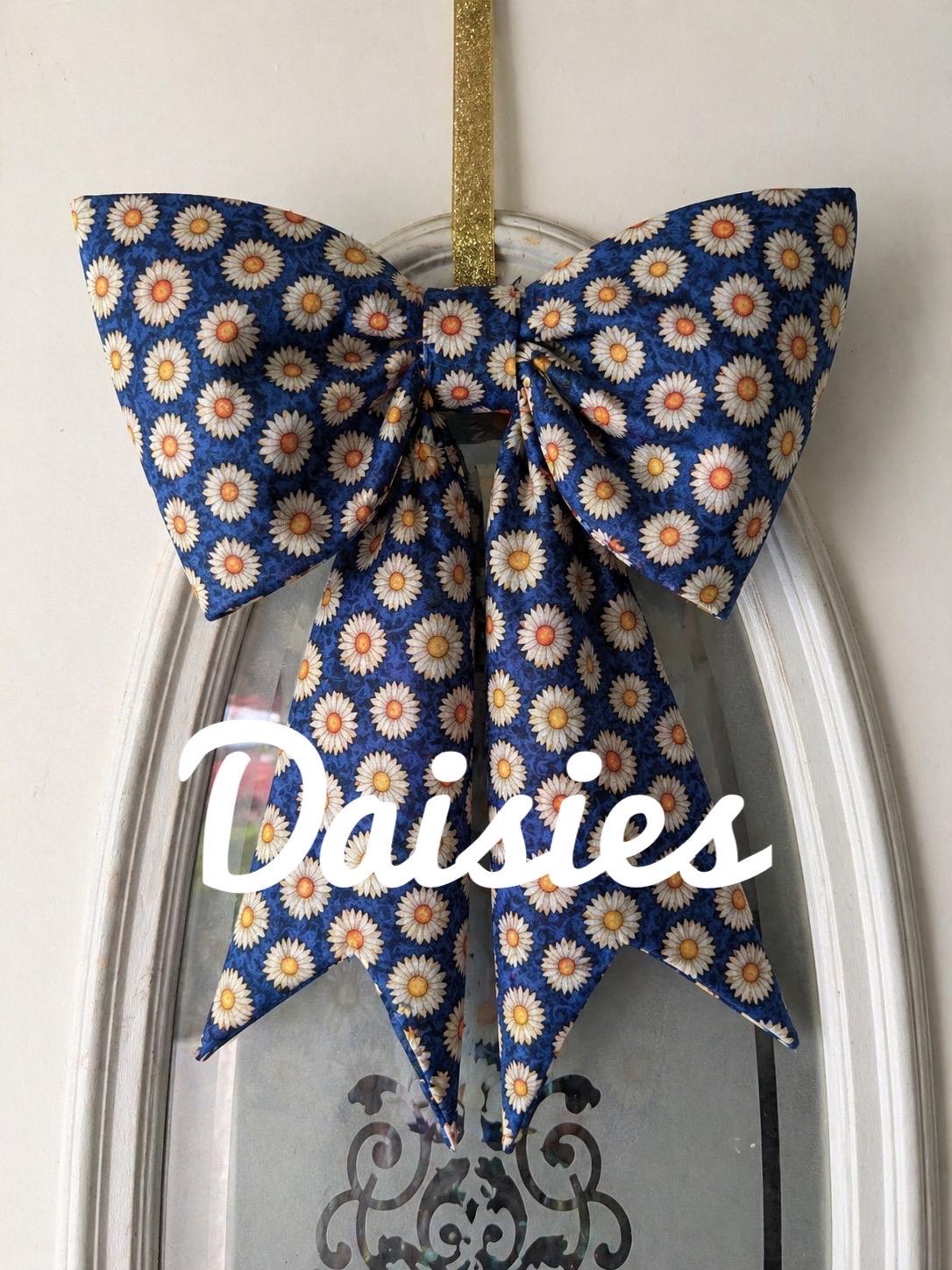 Handmade Quilted Fabric Door Bow