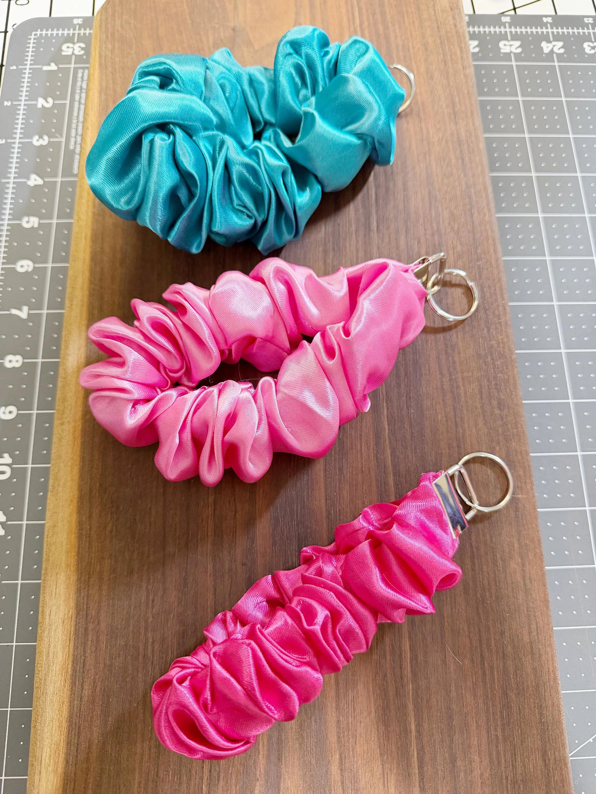 Scrunchie Keychain Wristlet