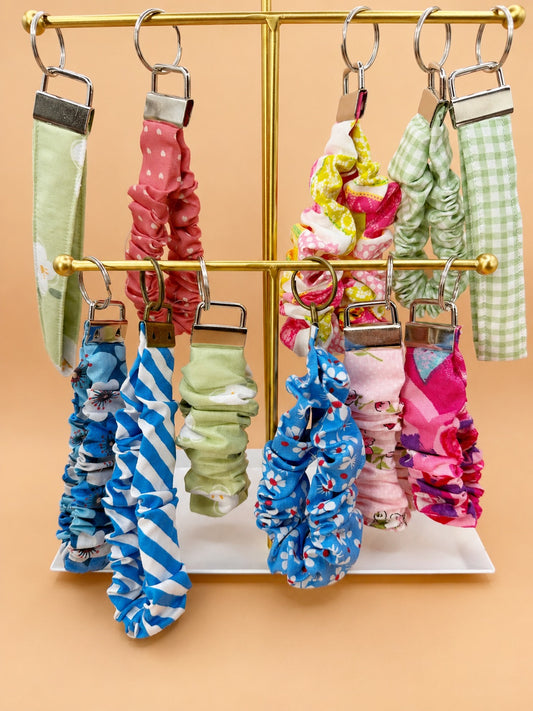 Scrunchie Keychain Wristlet