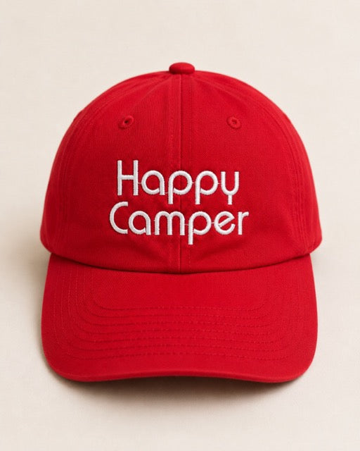 Happy Camper Hat - Block Letters