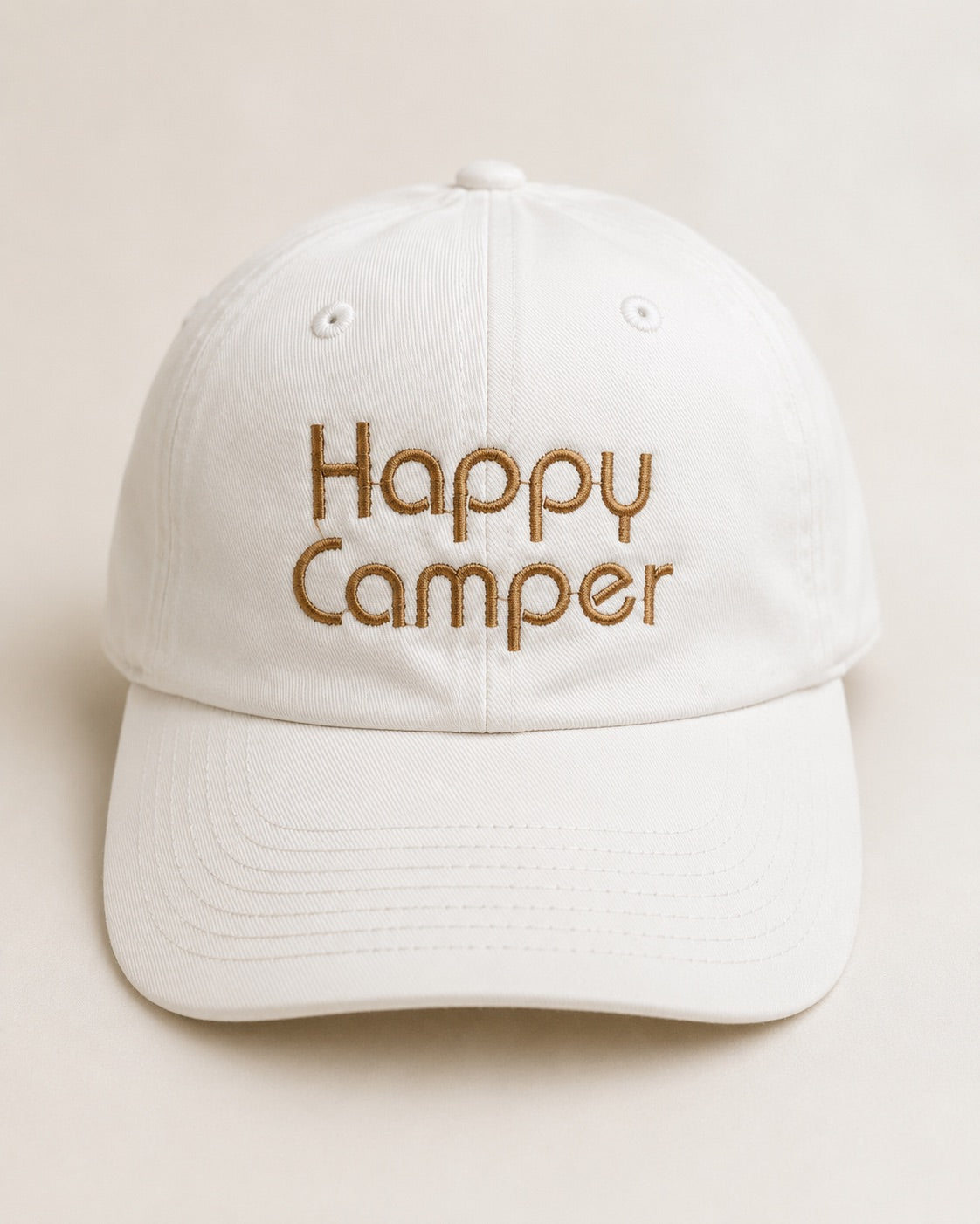 Happy Camper Hat - Block Letters