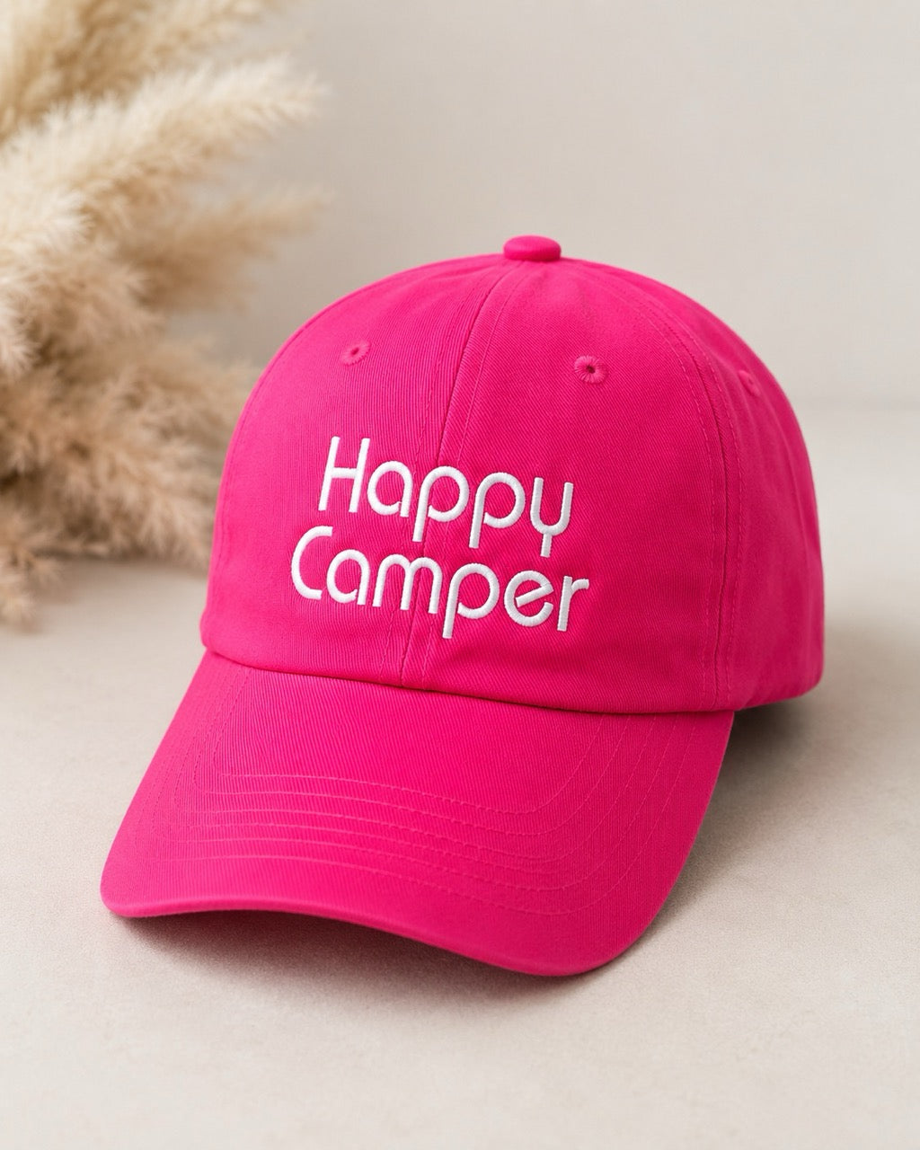 Happy Camper Hat - Block Letters
