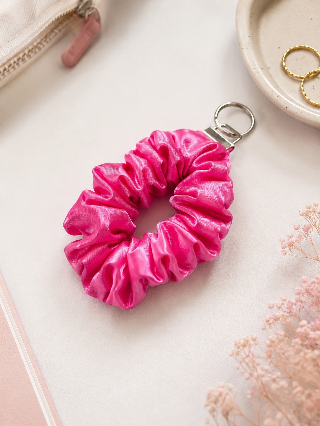 Scrunchie Keychain Wristlet