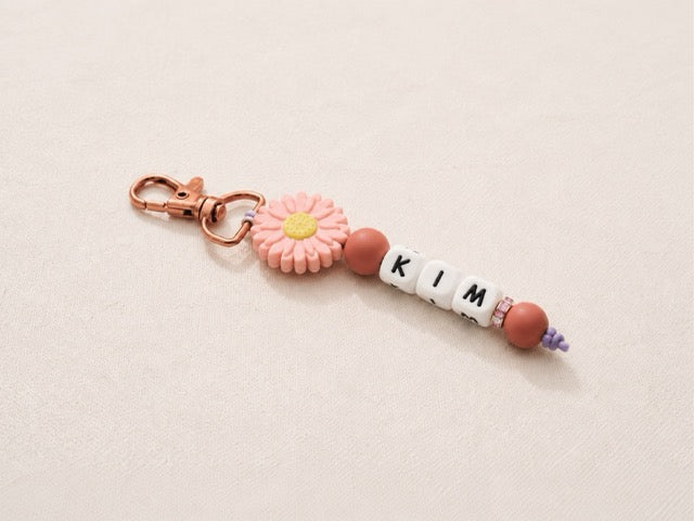 Personalized Beaded Name Keychain