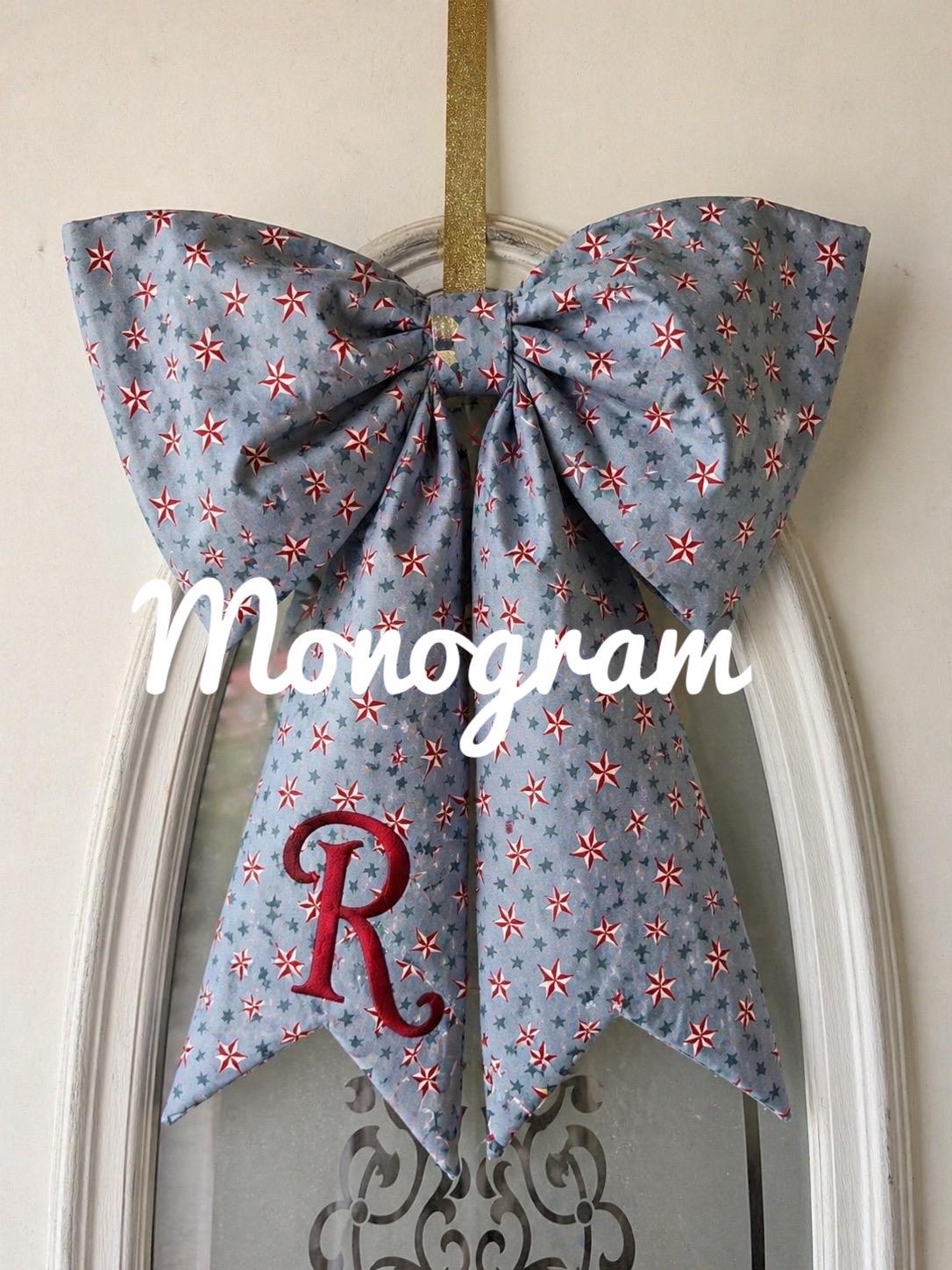 Handmade Quilted Fabric Door Bow