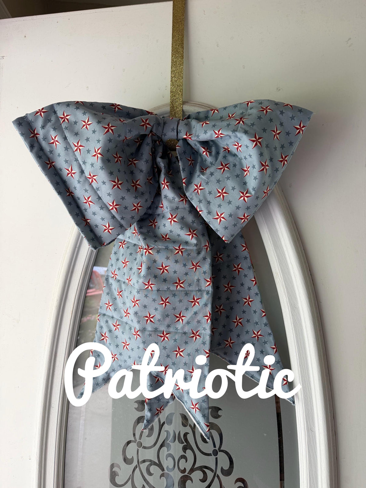 Handmade Quilted Fabric Door Bow