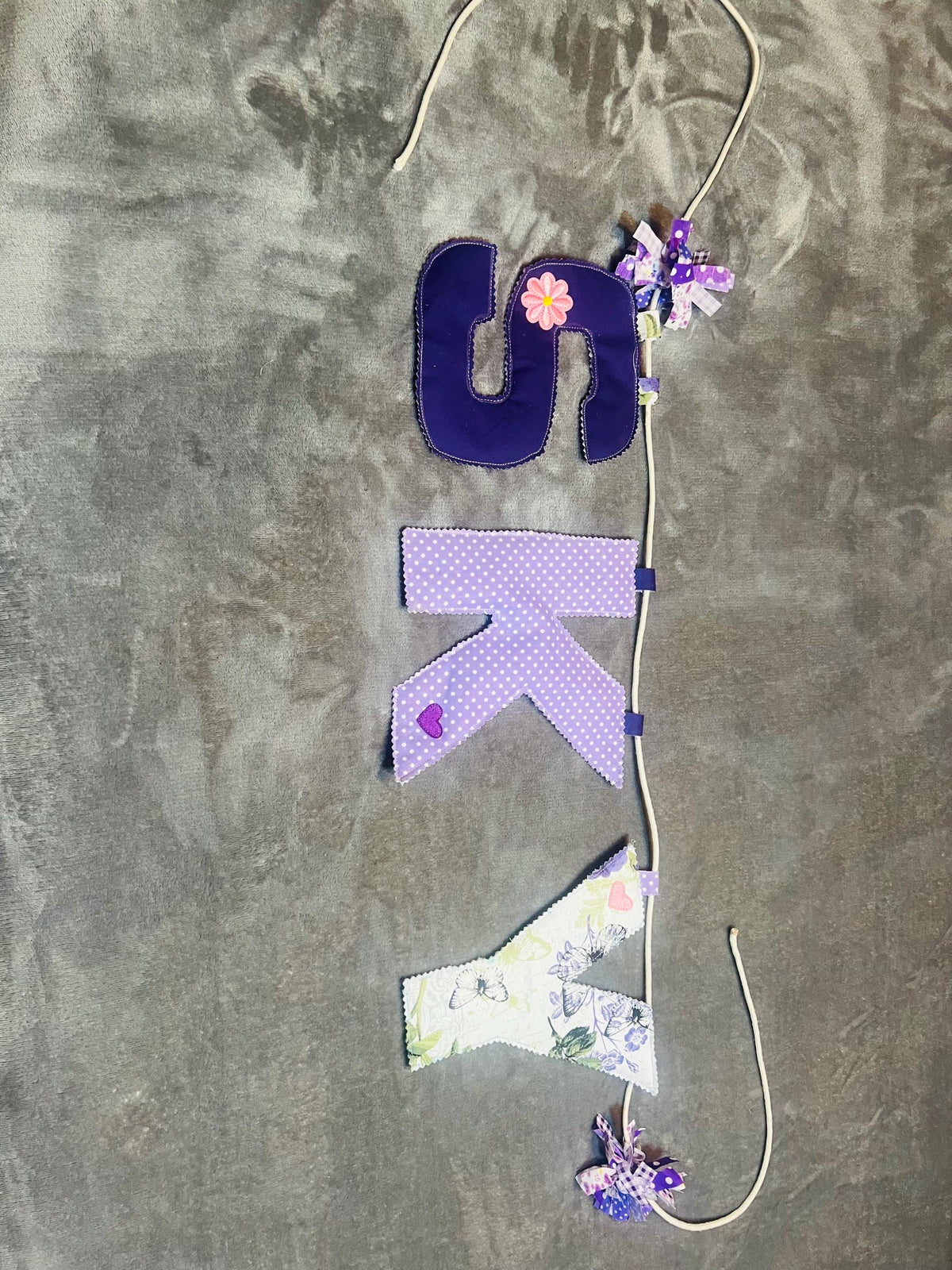 Fabric Letter Garland Banner