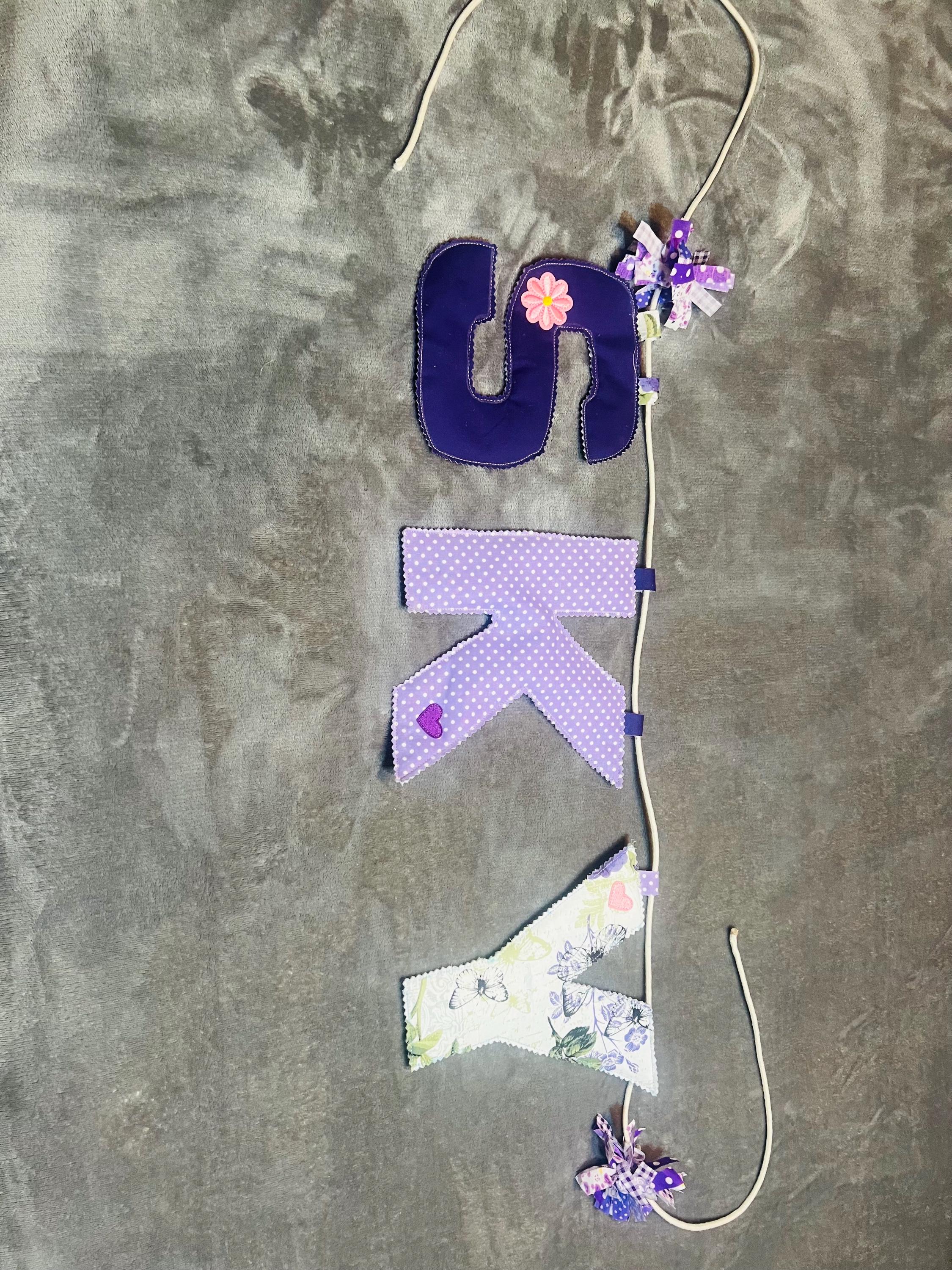 Fabric Letter Garland Banner