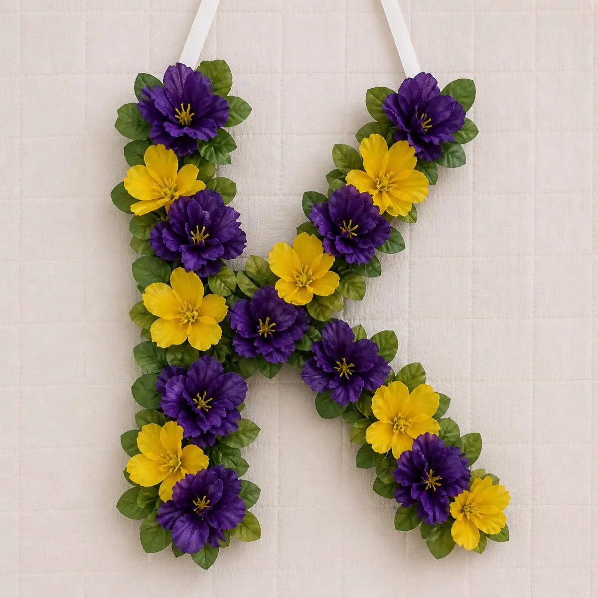 Floral Letter Wall Décor