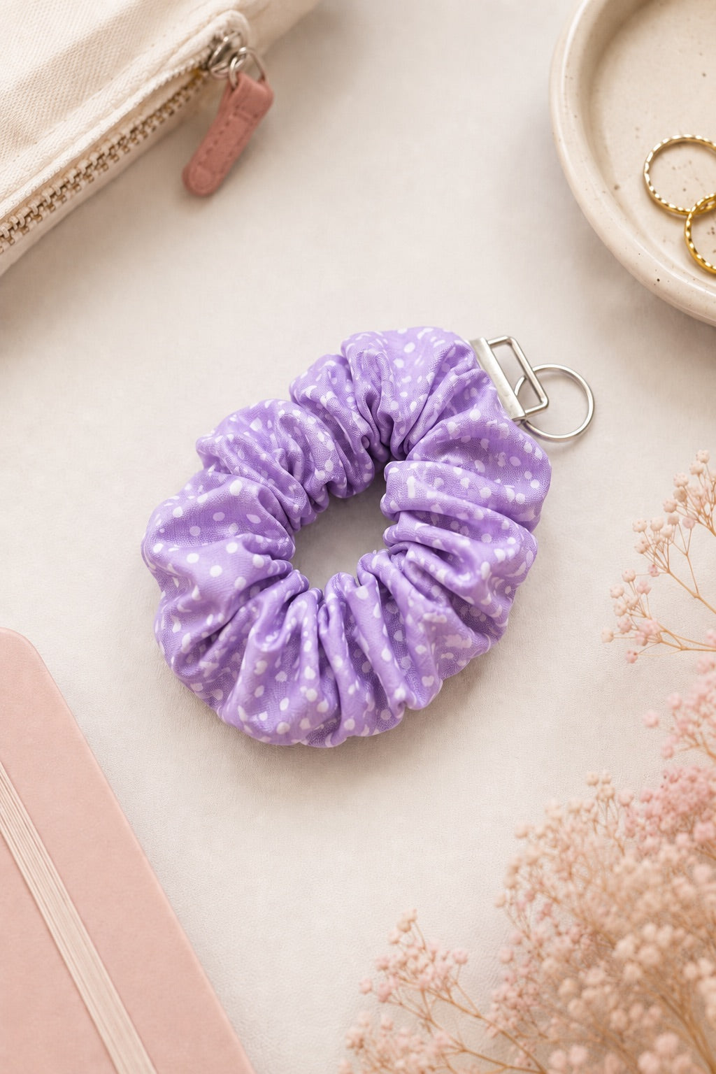 Scrunchie Keychain Wristlet