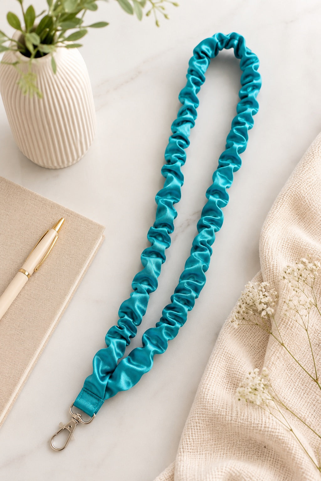 Scrunchie Keychain Wristlet