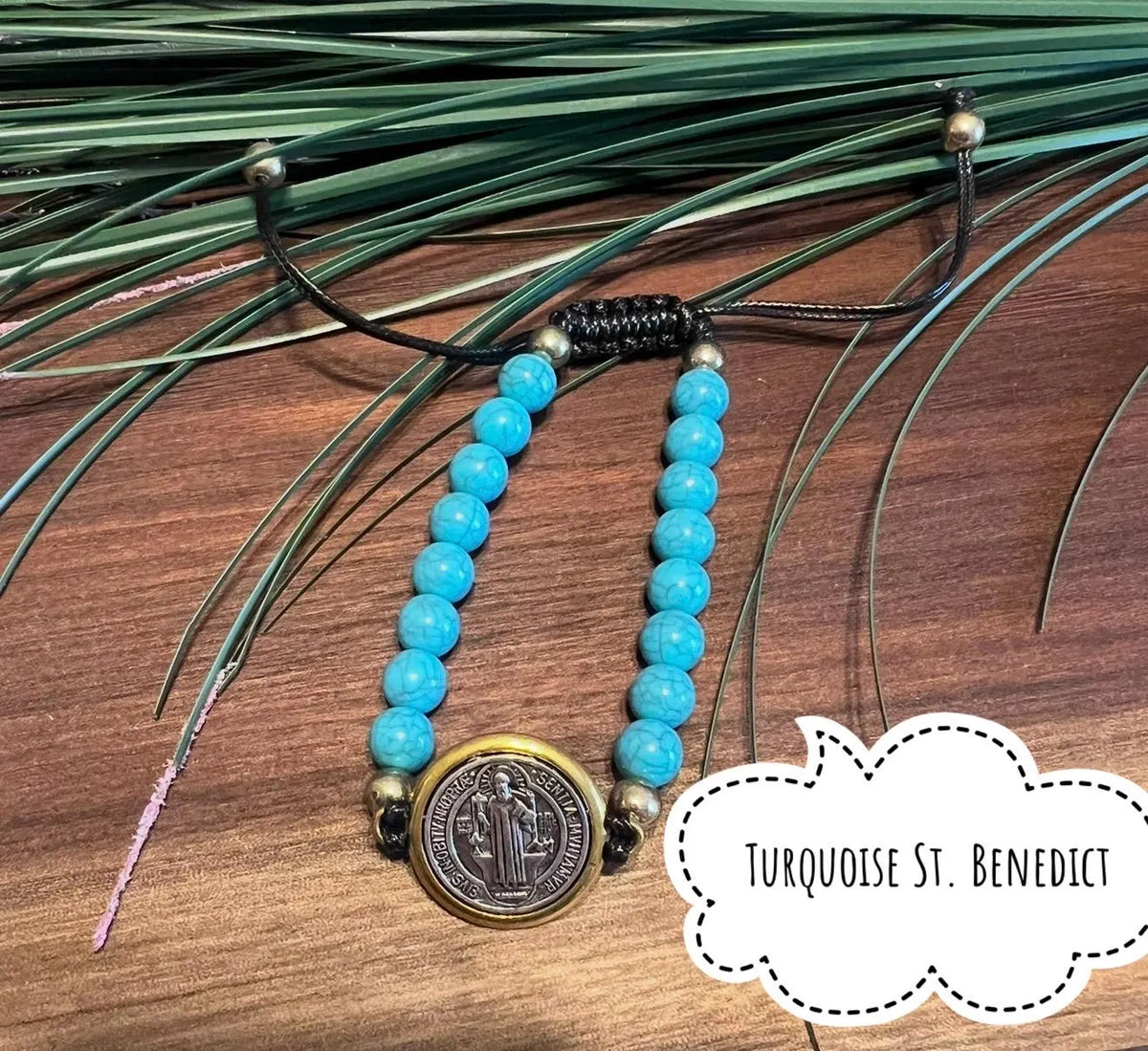 Saint Benedict -Handmade Beaded Stretch Bracelets